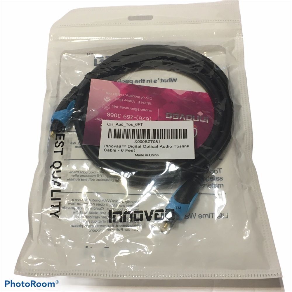 NWT Innova digital optical audio toslink cable 6Ft
